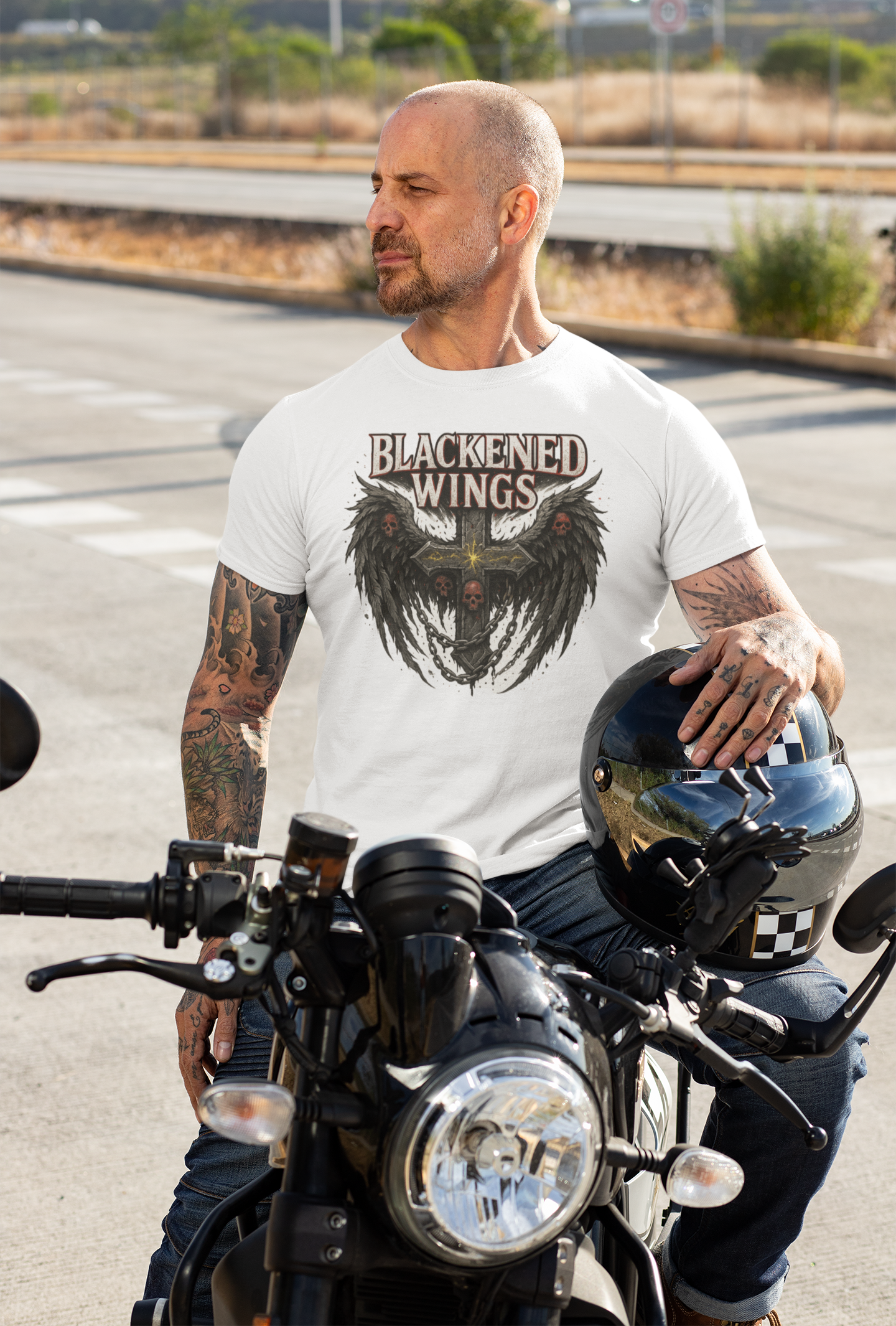 BLACKENED WINGS T-SHIRT